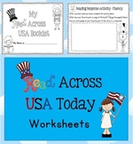 Read Across USA Today Reading Worksheets/Workbook 18 pages