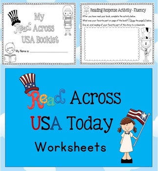 read across usa today reading worksheetsworkbook 18 pages