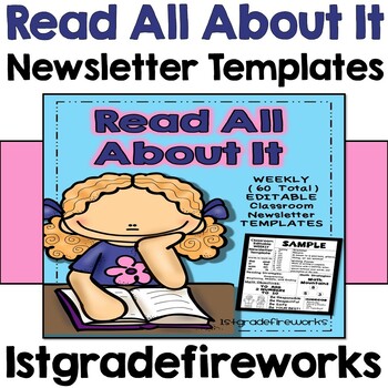 Preview of Read All About It - Editable Classroom Newsletters