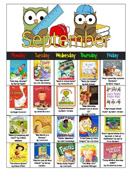 Preview of Read Aloud-A-Day Calendar Lesson Plan