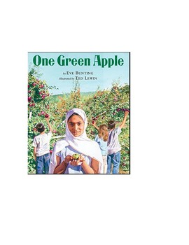 Preview of Read Aloud Back to School Lesson Plan One Green Apple by Eve Bunting/TC Format