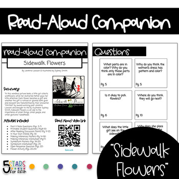 Preview of Read-Aloud Companion- "Sidewalk Flowers"
