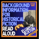 Read Aloud Intro ELIJAH OF BUXTON, digital Background Hist