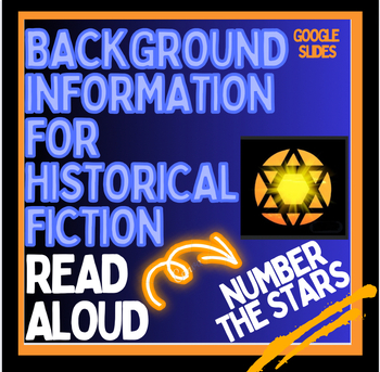 Preview of Read Aloud Intro NUMBER THE STARS, digital Background History in Google Slides