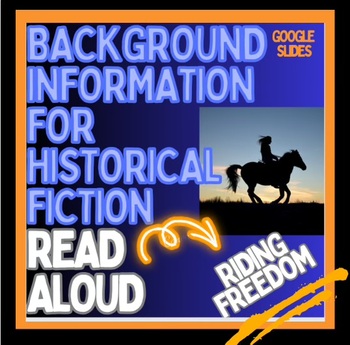 Preview of Read Aloud Intro RIDING FREEDOM, digital Background History in Google Slides