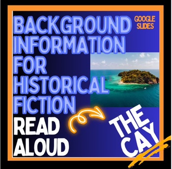 Preview of Read Aloud Intro THE CAY, digital Background History Google Slides, maps, music