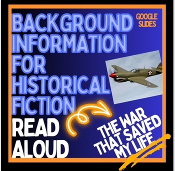 Preview of Read Aloud Intro THE WAR THAT SAVED MY LIFE, Background History in Google Slides