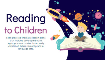 Preview of Read Aloud Lesson Planning Activities for Education and Training Programs