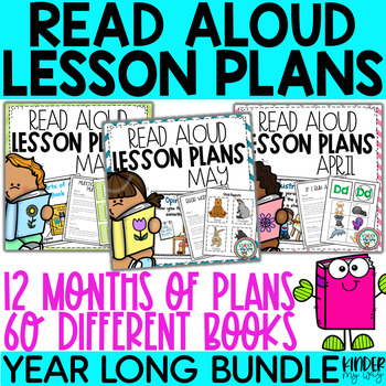 Preview of Read Aloud Lessons for the Year BUNDLE | Book Based Lesson Plans & Activities