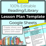 Read Aloud/School Library Lesson Planner 100% EDITABLE GOO
