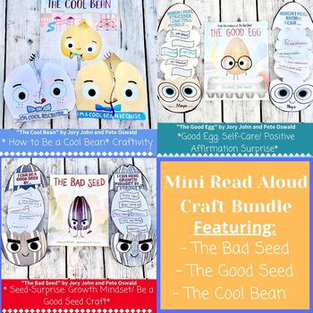 Preview of The Bad Seed/ The Cool Bean/ The Good Seed Read Aloud *Surprise* Craft Bundle