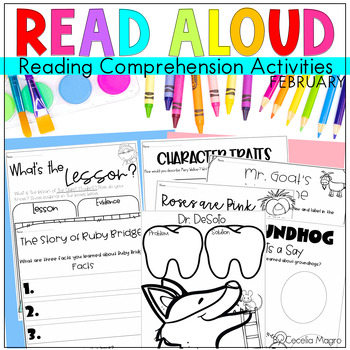Preview of Read Aloud Books and Activities Reading Comprehension February