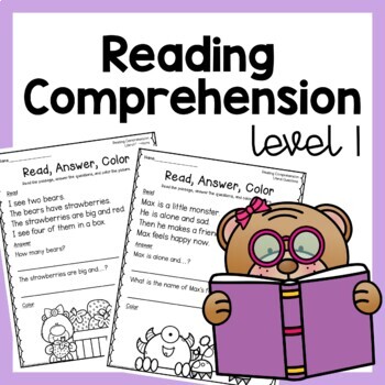 Preview of Reading Passages and Literal Comprehension Questions 1st Grade