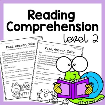 Preview of Reading Passages and Literal Comprehension Questions 2nd Grade