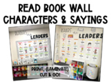 Read Book Wall Display | Readers are Leaders | Book Characters & Sayings