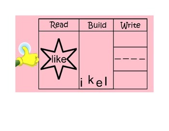 Preview of Read, Build and Write Sight Words using SMARTnotebook