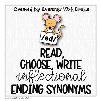 Preview of Read Choose Write Inflectional Ending ed Words