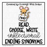 Read Choose Write Inflectional Ending ed Words