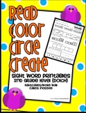 Read Color Circle Create Sight Word Printables-ALL Second 