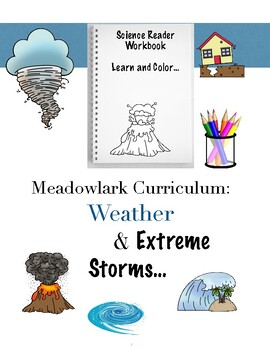 Preview of Read & Color Science Workbook!  Weather & Extreme Storms...