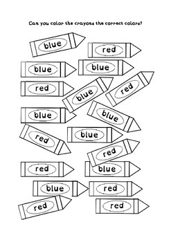 Color The Crayons Coloring Page