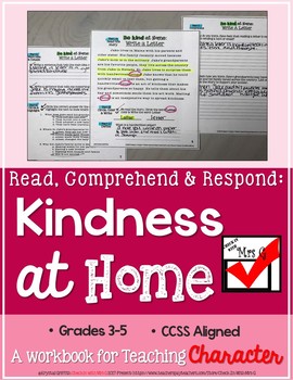 Preview of Kindness Reading Comprehension