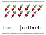 Read, Count to twenty, and Identify colors using vegetables