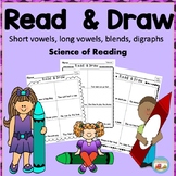 Read & Draw Decodable Sentences -Science of Reading-Differ