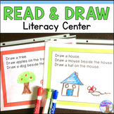 Read & Draw Literacy Center - Following Directions Activit
