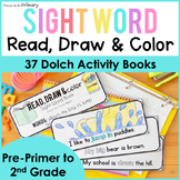 Dolch Sight Word Drawing Books -Pre-Primer, Primer, 1st Gr