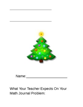 Preview of Read, Draw, Solve, and Write - Christmas Math Journal