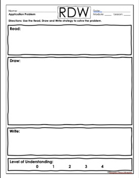 Preview of Read Draw Write Template