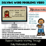 Read Draw Write RDW math word problem solving strategy VID