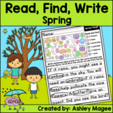 Read, Find, Write Spring - A writing center activity