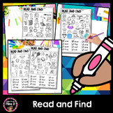 Read, Find and Color - CVC, CCVC, CVCC, Digraphs, R-Contro