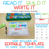 Read It, Build It, Write It Sight Words  - Also Includes an Editable Template!