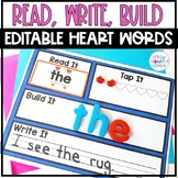 Editable Sight Word Practice Word Building