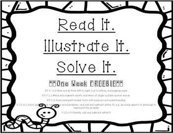 Preview of Read It!  Illustrate It!  Solve It!  Math Morning Work