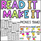 Read It Make It | Phonics Game