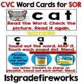 Read It, Map It, Stamp It - CVC Task Cards for SOR