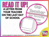 Read It Up! A Letter From Your Teacher On The Last Day of School
