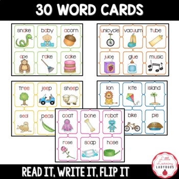 Read It, Write It, Flip It! Word Work Activity {Long Vowel Edition}