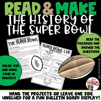 Read & Make, History of the Super Bowl, 2023, 3D Project