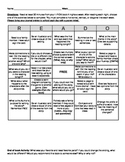 Read-O Critical Thinking and Reading Response Homework
