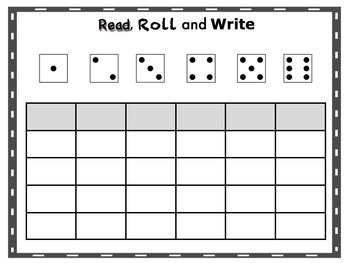 Read Roll Write Worksheets Teaching Resources Tpt