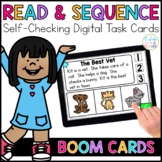 Read & Sequence Digital Task Cards | Boom Cards™ | Distanc