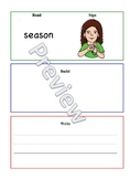 Read, Sign, Build & Write-Seasons