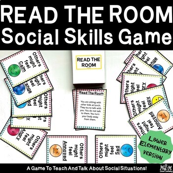 Preview of Read The Room Social Skills Card Game Lower Elementary Version K - 2nd Grade