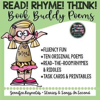 Read! Think! Rhyme! Book Buddy Poem Booklet & Scoot Activity