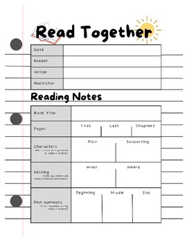 Preview of Read Together Small Group Reading Notes